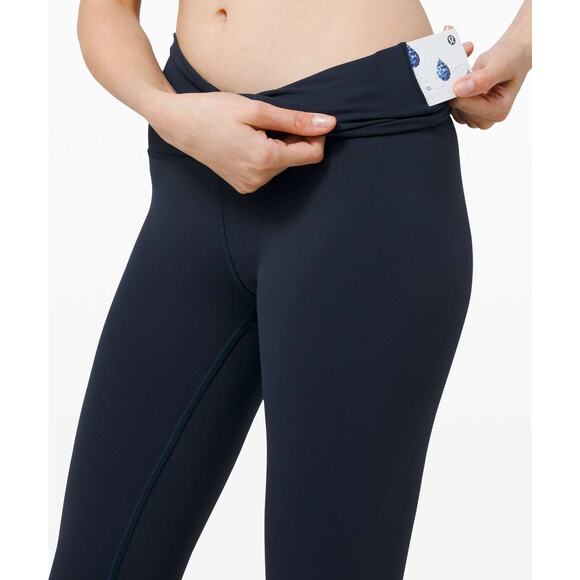 Lululemon Wunder Train High-Rise Crop 21" Size 2 Navy Blue - Picture 4 of 9